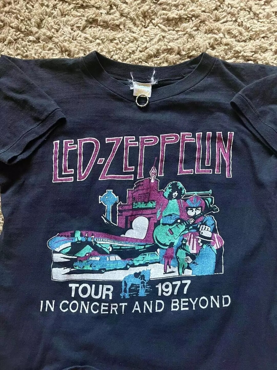 Led Zeppelin In Concert And Beyond 1977 Tour Black Unisex Tshirt