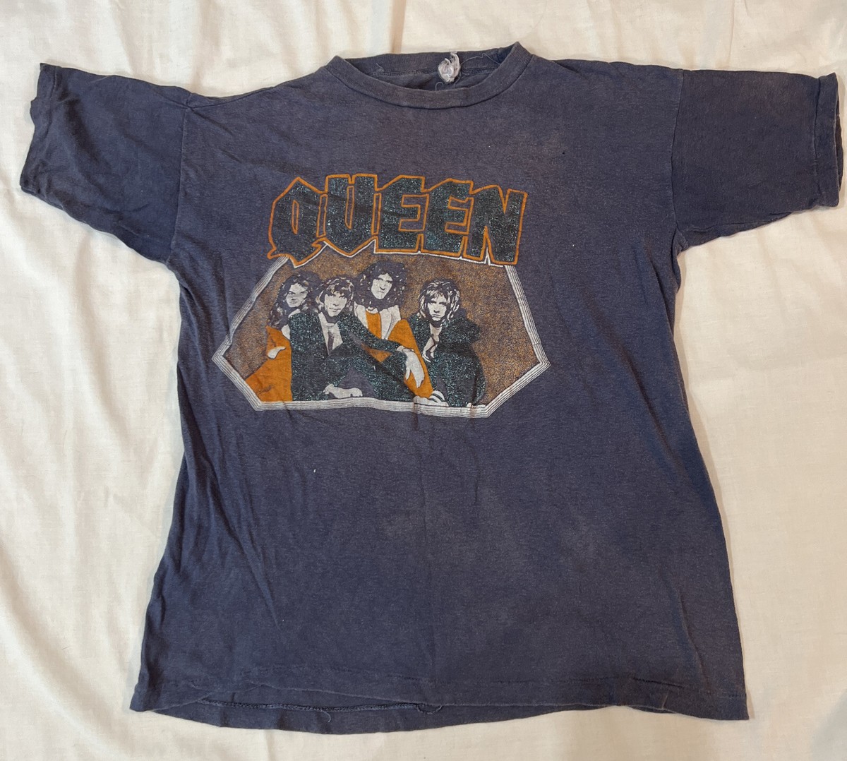Rare Vintage Queen 1978 US Tour Shirt L Freddie Mercury