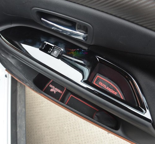Cubierta de interruptor elevador de reposabrazos para ventana negra brillante para Mitsubishi Outlander 2016-2020 - Imagen 7 de 9