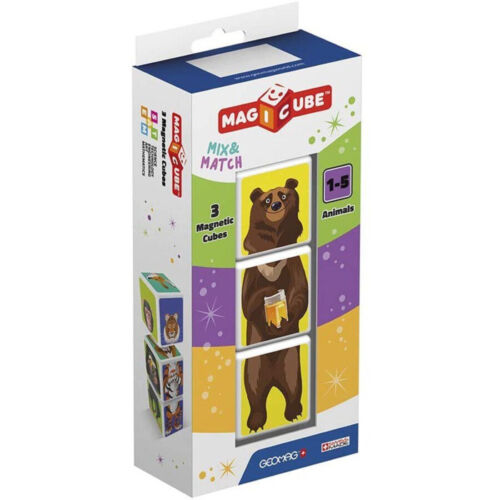 Geomag Magicube Mix & Match Animals 3 Cubes - Afbeelding 1 van 1