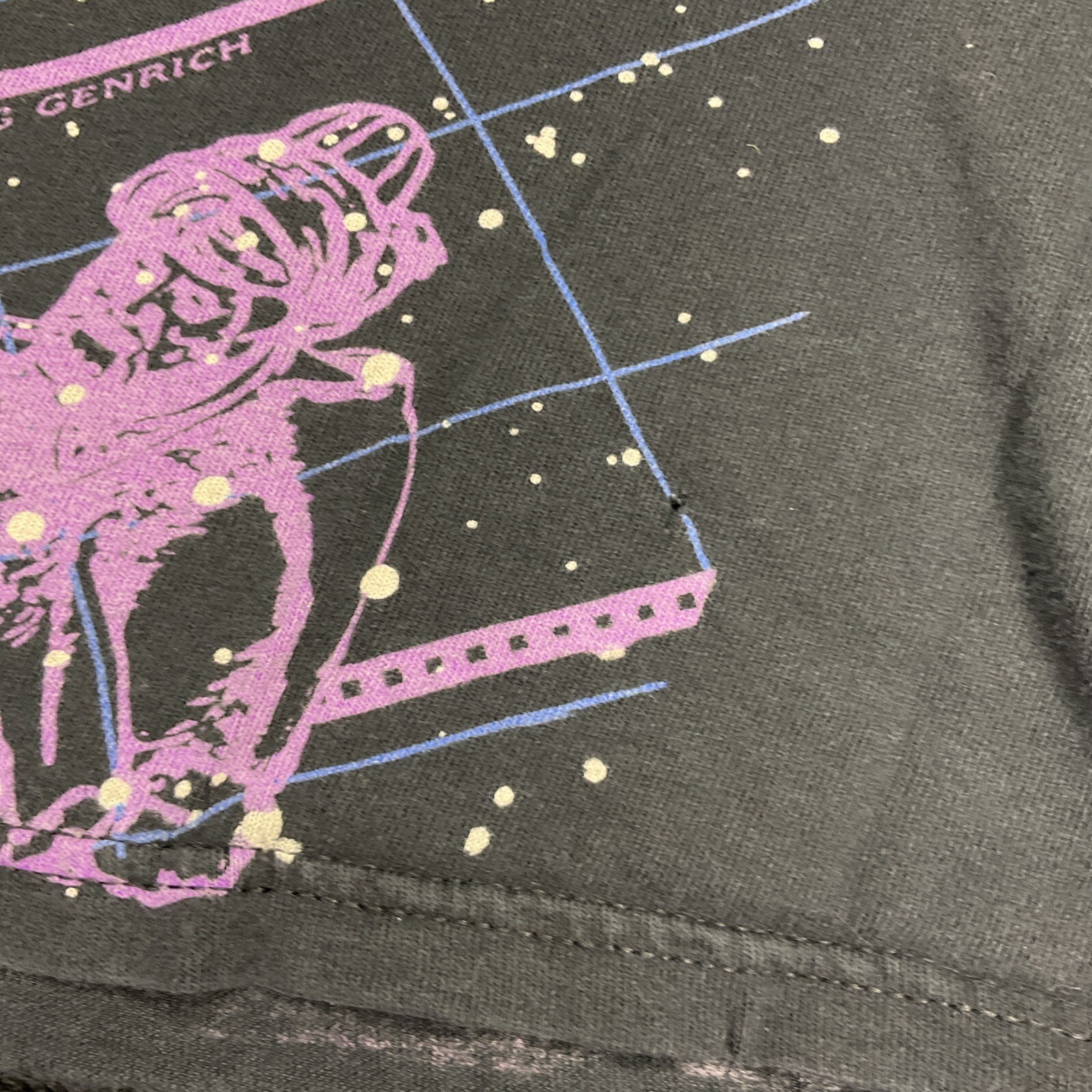 Vintage Disney Liquid Blue Shirt Sz 2XL Constellations Stars Zodiac 1993 AOP image 6