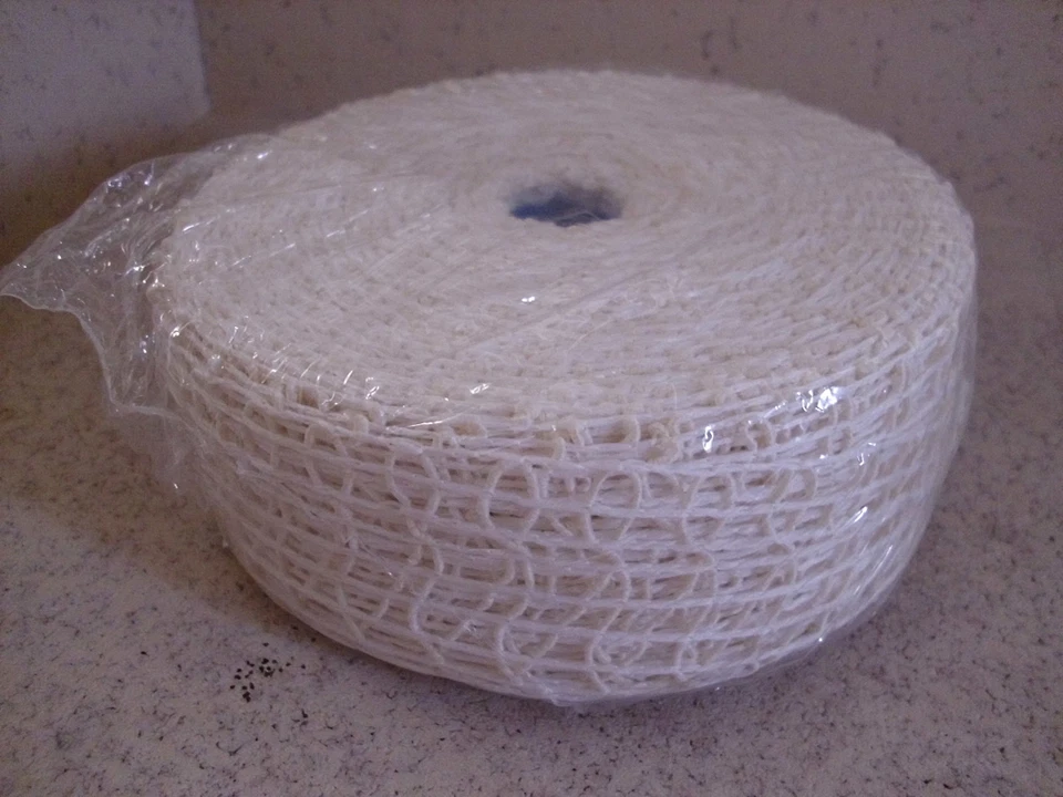 MARKENLOS Rollbratennetz 50 m Rolle weiß Größe 12 Bratennetz Räuchernetz 0,28€/m