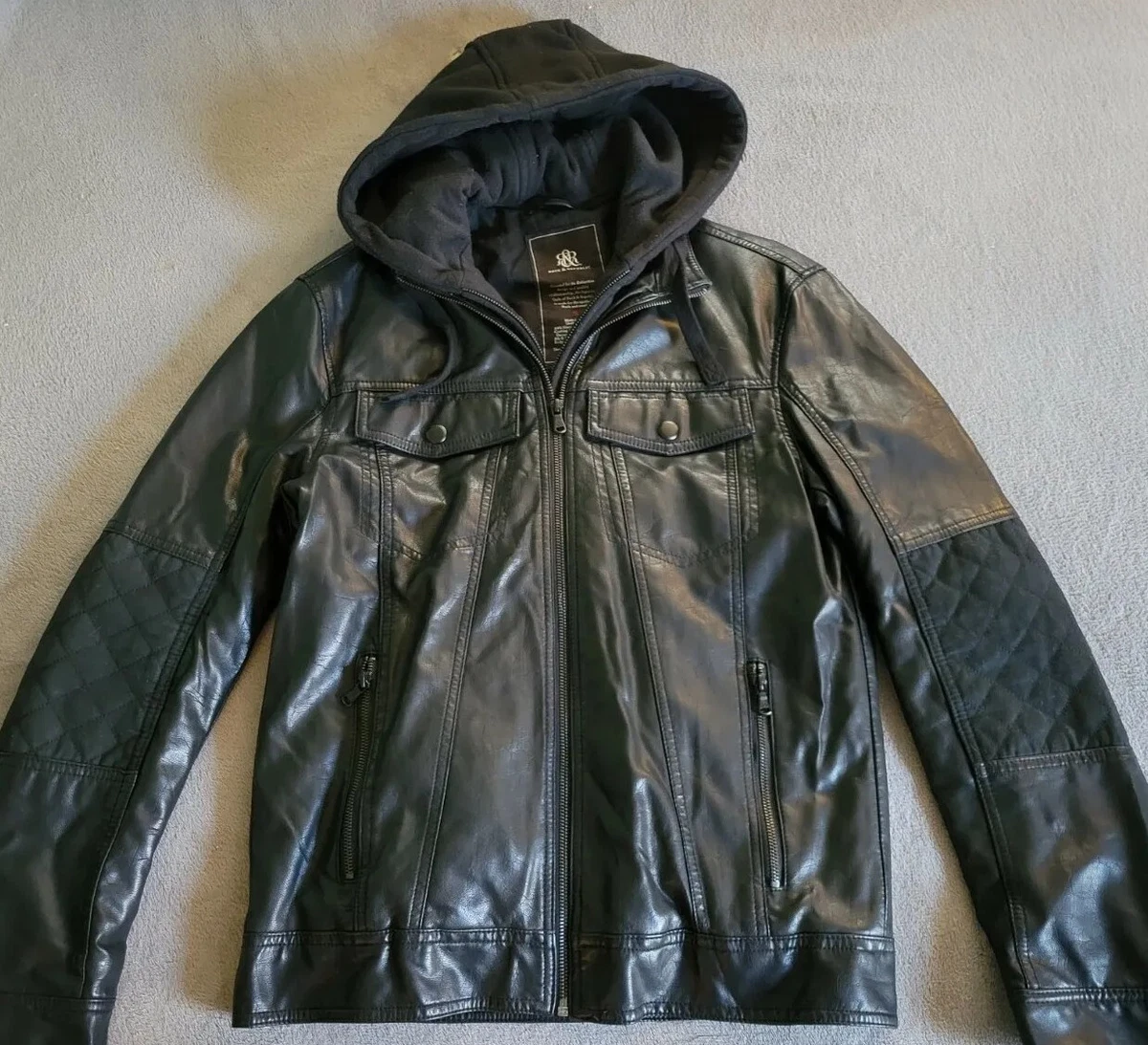 Men's rock & best sale republic faux leather jacket