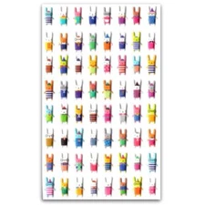 CUTE RABBIT STICKERS Sheet Animal Bunny Bonny Raised Puffy Scrapbook Sticker
