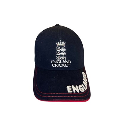 2015 England ICC Cricket World Cup Black Cap Adjustable Back