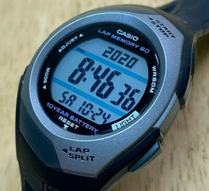 Casio Str 300 Mod 2575 Men Lady Lcd Digital Alarm Chrono Watch Hours New Battery Ebay