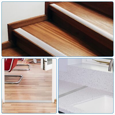 2 Inch x 10Ft Floor Transition Strip Self-Adhesive Flat Floor Divider Cover 2 Inch x 10Ft Floor Transition Strip Self-Adhesive Flat Floor Divider Cover