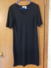 MERONA WOMEN'S SHEATH BLACK WORK CAREER DRESS SIZE SMALL