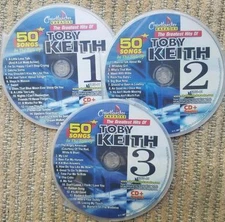 TOBY KEITH COUNTRY KARAOKE CHARTBUSTER 3 CDG SET BEST OF 50 SONGS 5060 CD+G lot