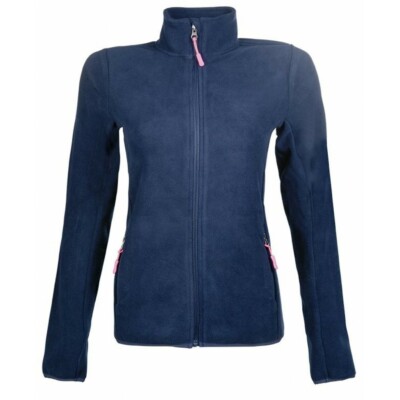 HKM ''Anna'' Fleecejacke mit Reißverschluss - dunkelblau - günstig - ideales Geschenk - letzte 1!