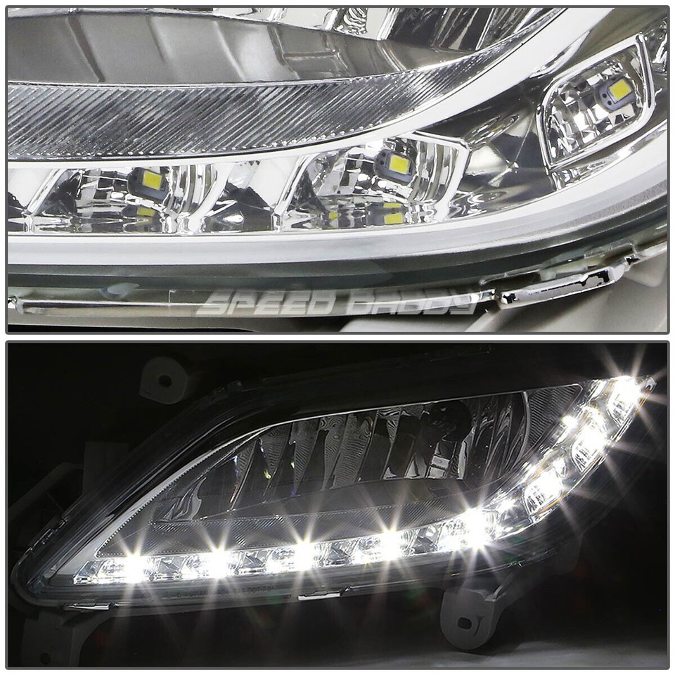 Clear Lens Fog Light Kit For 2010-2011 Honda CR-V - Includes Switch & Halogen Bulbs