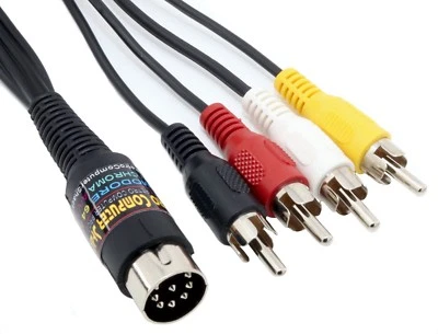 Monitor Commodore 64 C64 y 128 Alta Calidad Luma, Chroma Video Cable 1084S.