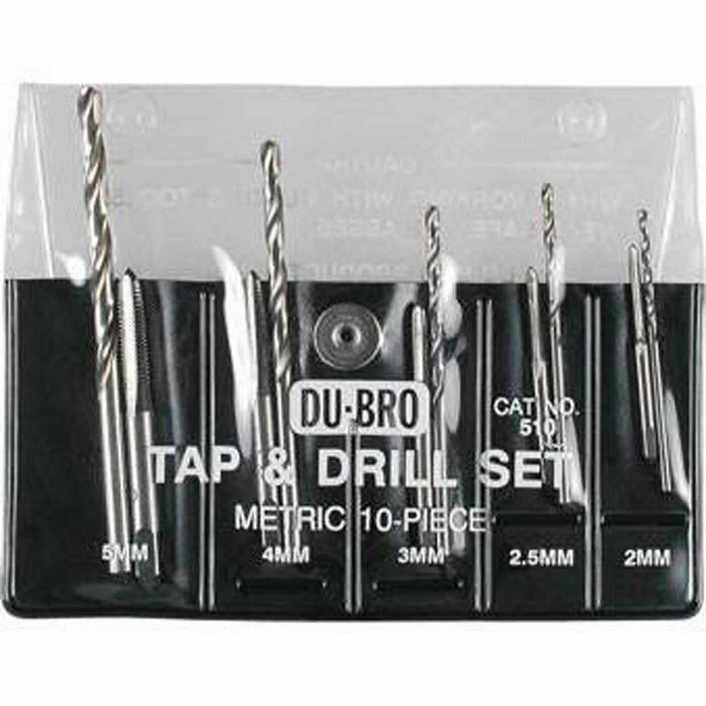 Tap & Drill Set Metric Set (10) by Du-Bro RC DUB510