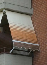 TENDA DA SOLE A CADUTA IN ALLUMINIO DA BALCONE CON BRACCI E ASTA INCLUSA