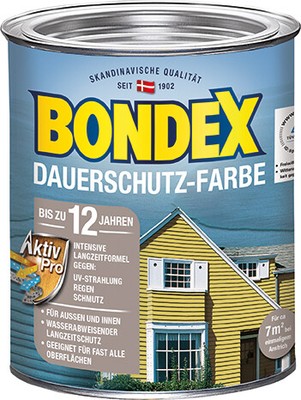 Bondex Holzlasur u. Grundierung, lösemittelhalt Bondex Dauerschutzfarbe 0,75 L S