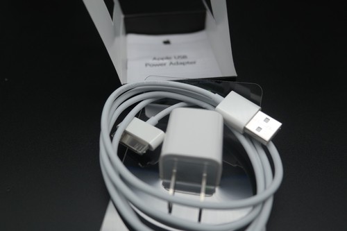 Apple 5W POWER ADAPTER & DOCK CONNECTOR to USB CABLE A1385 MA591LL/A MB352LL/B - Picture 9 of 13