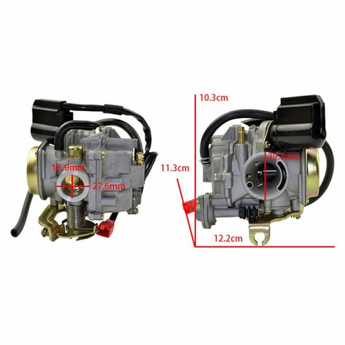Carburatore GY6 50CC 49CC con starter elettrico per scooter a 4 tempi ciclomotore 139QMA 139QMB Taotao motore PD18J Carb con kit filtro aria collettore di aspirazione