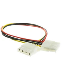 12inch 4 Pin Molex Cable 5.25 inch Female to 5.25 inch Female 11W3-04412 