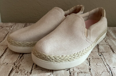 Dr. Scholls Be Free Slip-On Sneaker Dusty Pale Pink/Rose Gold Womens 10 NEW