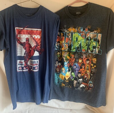 1991 Marvel Deadpool and 2019 Marvel with Massive Cast of Character's Group Shot