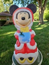 SANTAS BEST Disney Minnie Mouse Light-Up Blow Mold Christmas Yard Decor
