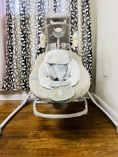 Ingenuity InLighten 2-in-1 Baby Swing  Rocker - Vibrations  Lights - Spruce 