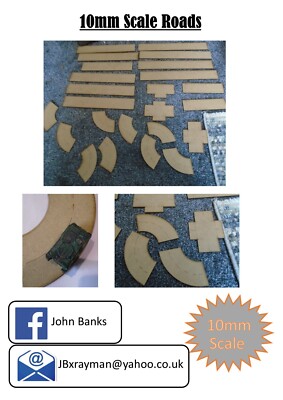 10mm Straßen MDF 2mm starke Leitungen können auf Bestellung entfernt werden, wenn gewünscht Landschaft