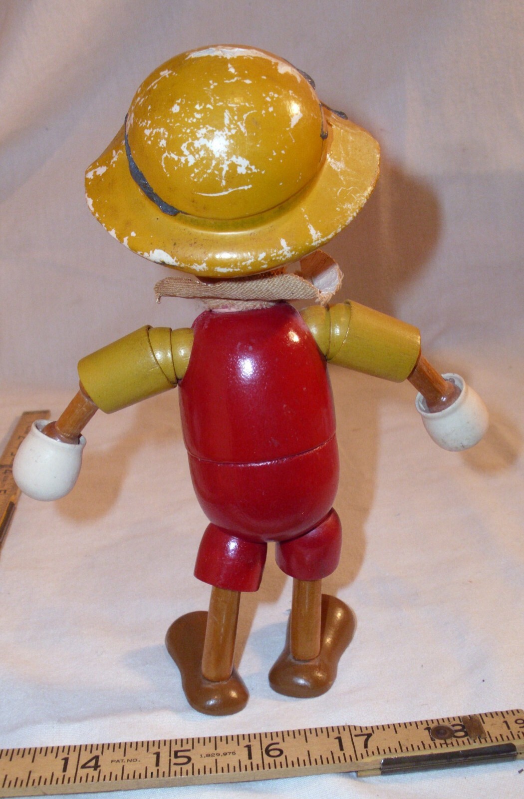 IDEAL WALT DISNEY PINOCCHIO WOOD JOINTED 8" DOLL 1930s NICE