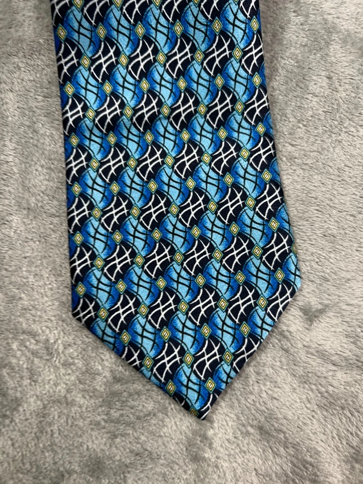 Nuevo con etiquetas Corbata Emporium Graziano Corbata Coreana Azul Clásica Largo Ancho Para Hombre Foto 3 de 4