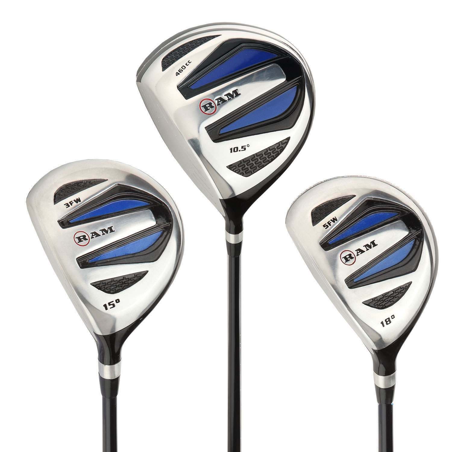 Ez3 Mens Wood Set - Graphite Driver, 3 & 5 Wood Lefty - W/ H