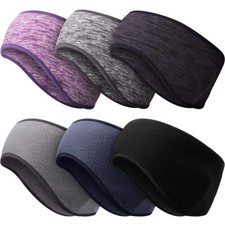 Winter Fleece Ear Warmers Muffs Headband for Cold Weather Windproof Running Ski