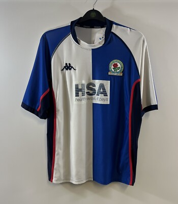 Blackburn Rovers Home Football Shirt 2003/04 Adults XXL Kappa B956