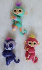 WowWee 3 Fingerlings Monkey Eddie Interactive Baby Pet Works 