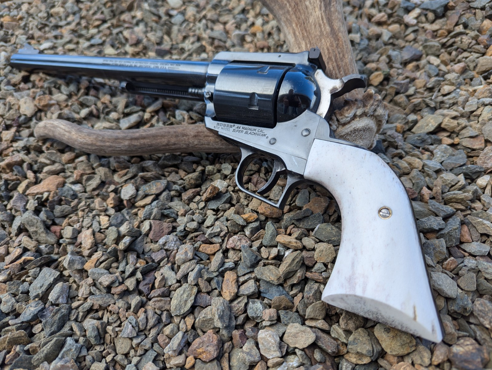 Ruger Super Blackhawk Grips Elk Antler Stag Custom Handmade in USA