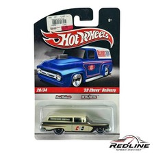 Hot Wheels Real Riders59 Chevy Delivery Hurst Whitebrown H13