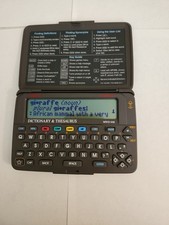 Franklin Bookman Dictionary  Thesaurus MWD 440 and WGM 2037 Word Games...