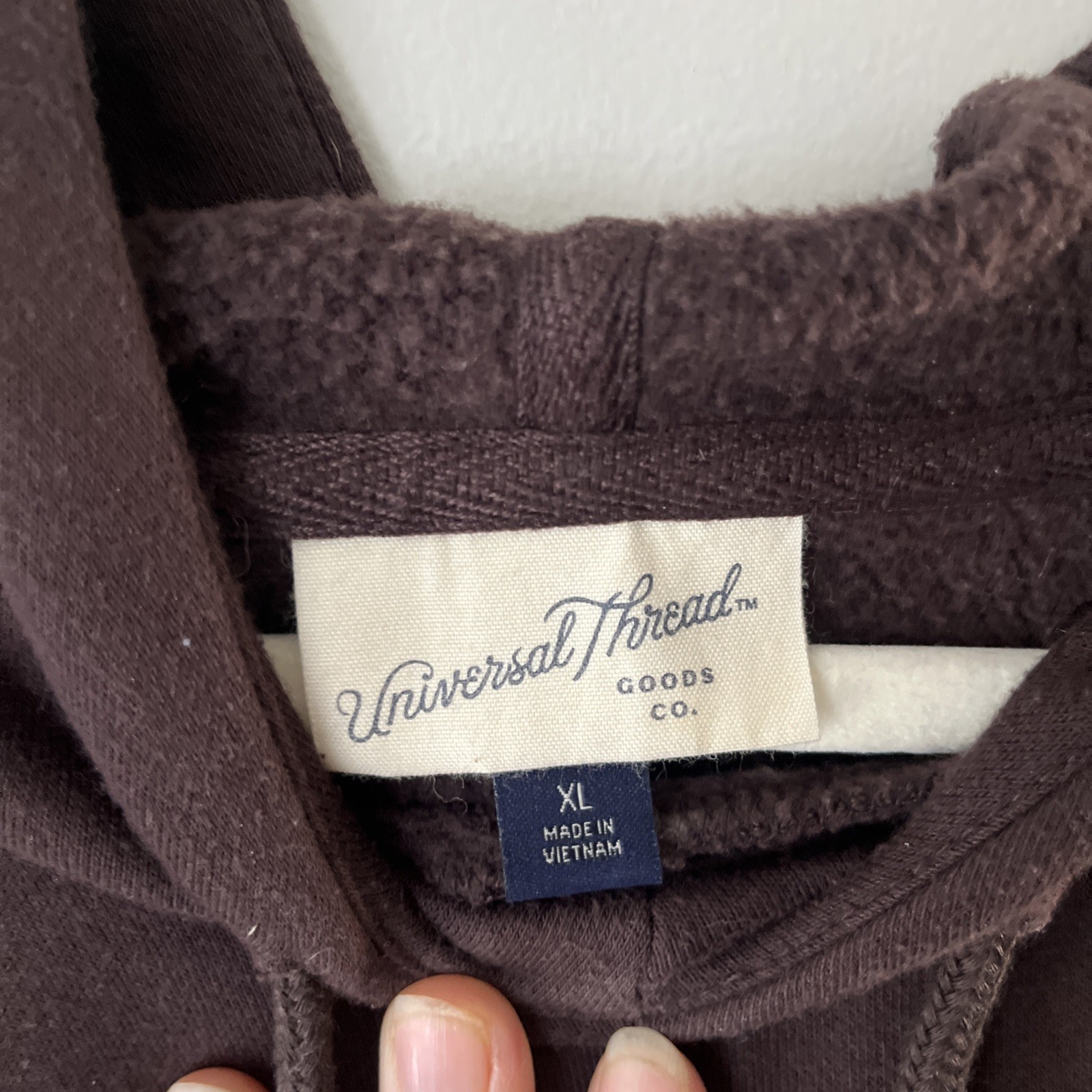 Universal Thread Brown Cropped Hooded Sweatshirt … - image 2