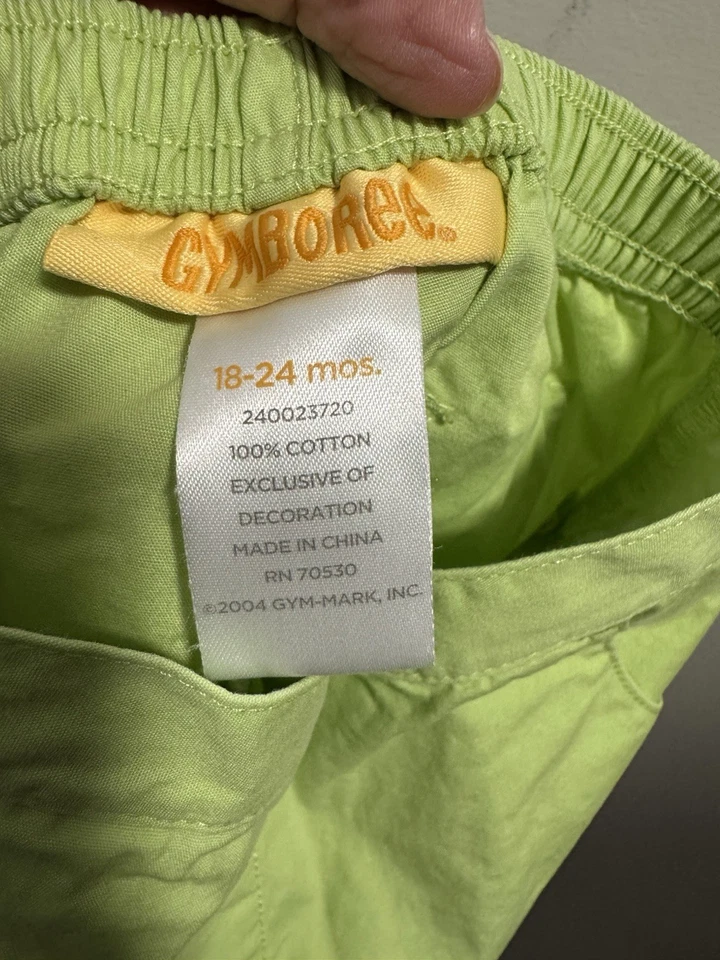 Pantalones De Colección Gymboree 18-24 Meses Dulce Sandía Verde Foto 2 de 4