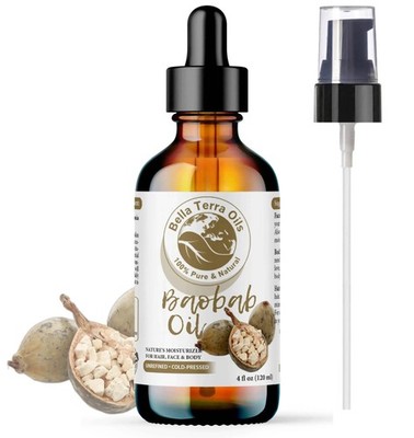 Natural Cold-Pressed Baobab Oil 100% Pure Skin Hair Face Nails Treatment
