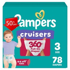 Pampers Cruisers 360 Diapers Super Pack - Size 3 - 78ct