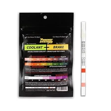 Brake Fluid Test Strips - 15 Pack - Double-Ended - for Brake & Coolant