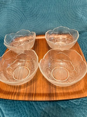 Arocoroc Clear Glass Tree of Life Cereal Or Dessert Bowls - 6  - 4