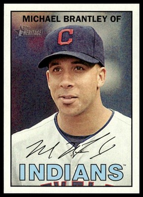 2016 Topps Heritage #253 Michael Brantley Cleveland Indians NM+