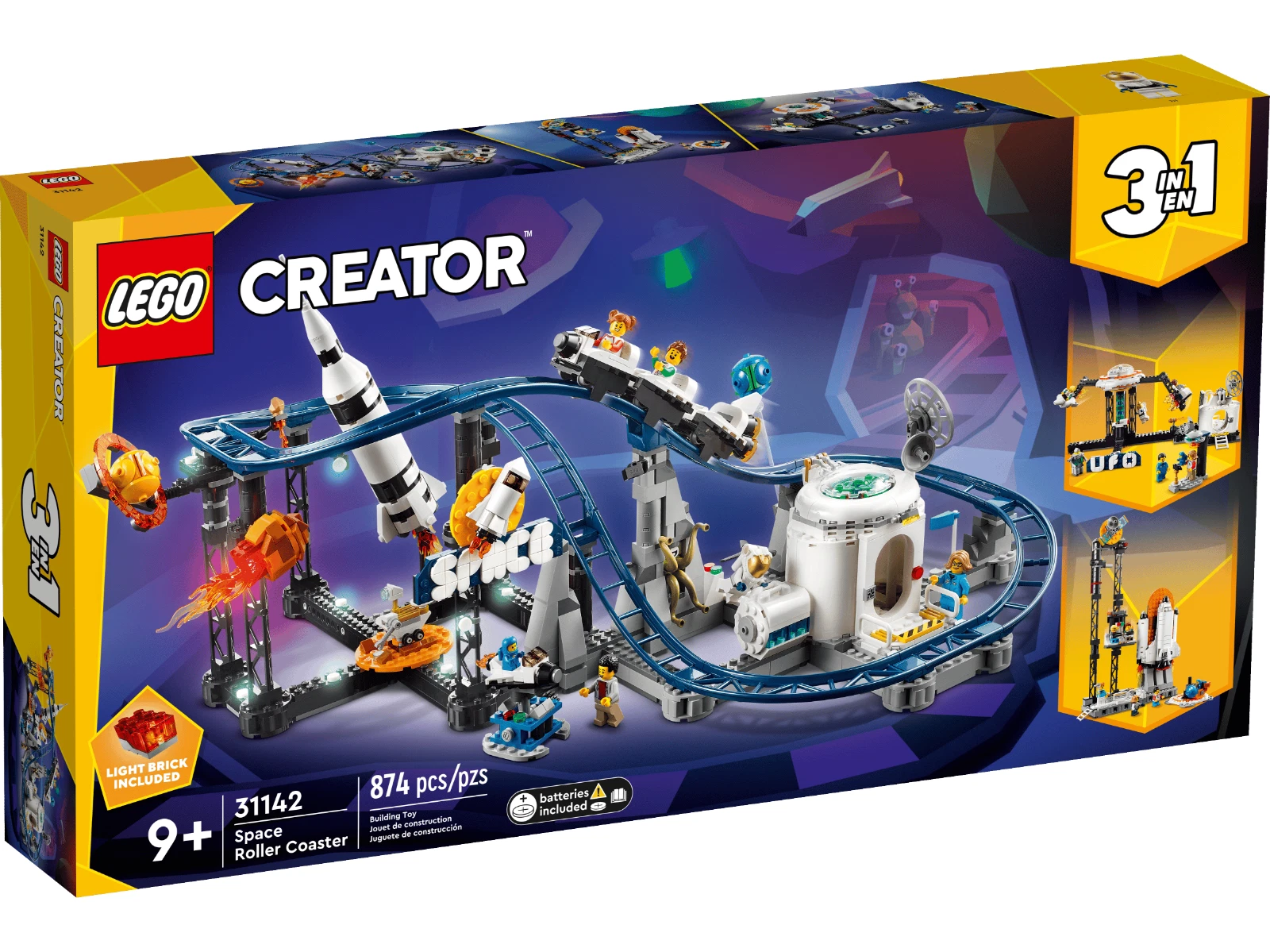 LEGO CREATOR 3 IN 1 Space Roller Coaster 31142 - Retired - New & Sealed