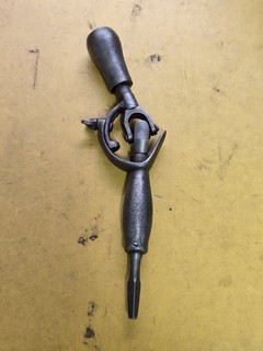 Vintage Rare Quimby Bacus Flexible Auger Drill Chuck Bit Attachment Old Tool