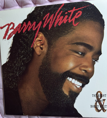Promo copy -Barry White - The Right Night & Barry White ~ Vinyl LP ~ gold stamp