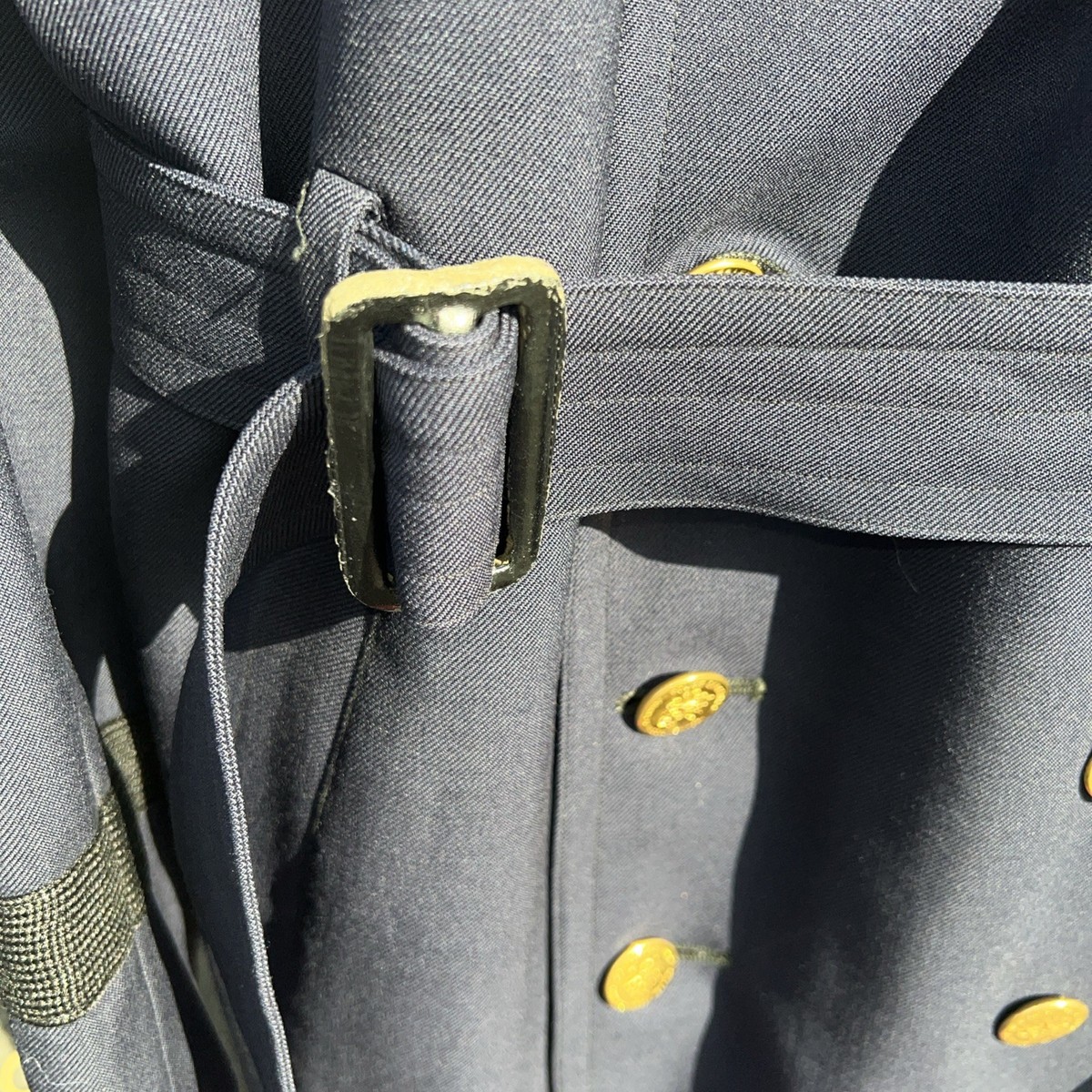 Vintage New York Police Department Navy L/XL overcoat Trench Coat