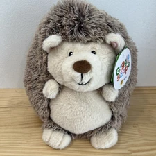 Gigglescape 10" Hedgehog Plush Stuffed Animal Brown