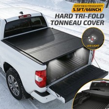 5.5ft Truck Bed Tonneau Cover Hard Tri-fold No Drill For 2014-2026 Toyota Tundra 5.5ft Truck Bed Tonneau Cover Hard Tri-fold No Drill For 2014-2026 Toyota Tundra