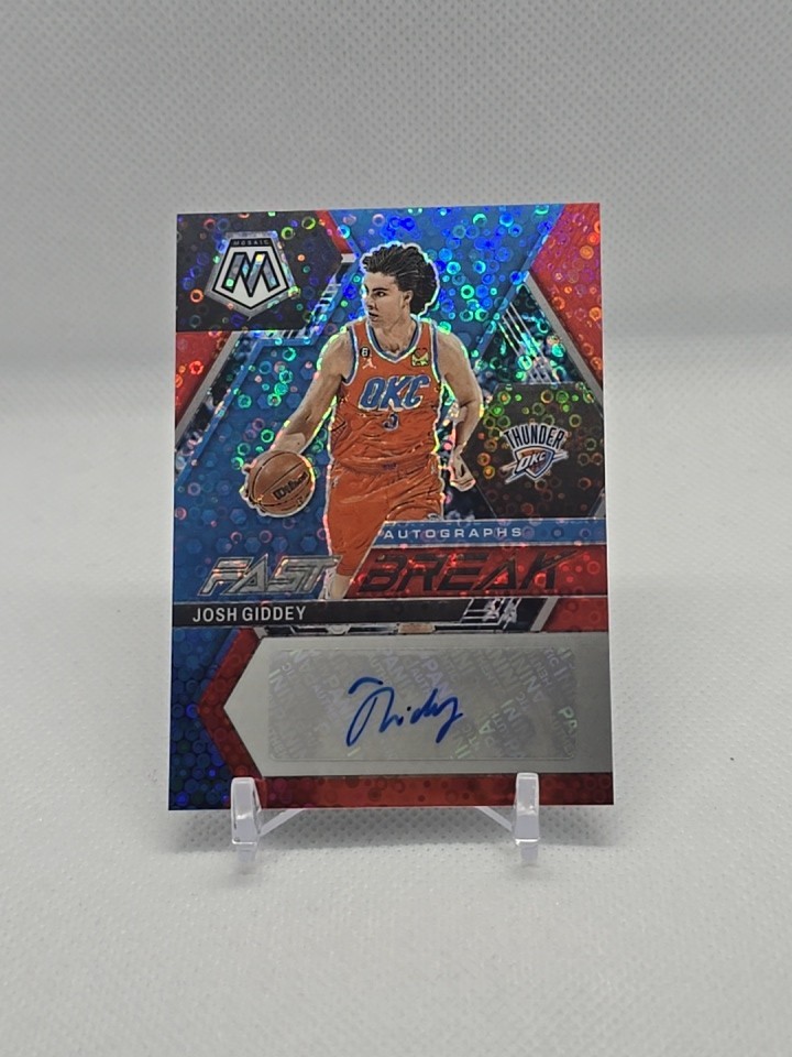 2023-24 Panini Mosaic Autographs Fast Break Josh Giddey #FB-GID 20 
